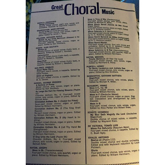 Gabriel Fauré Requiem Sheet Music For Four-Part Chorus Mixed Voices Piano reduc - Picture 8 of 9